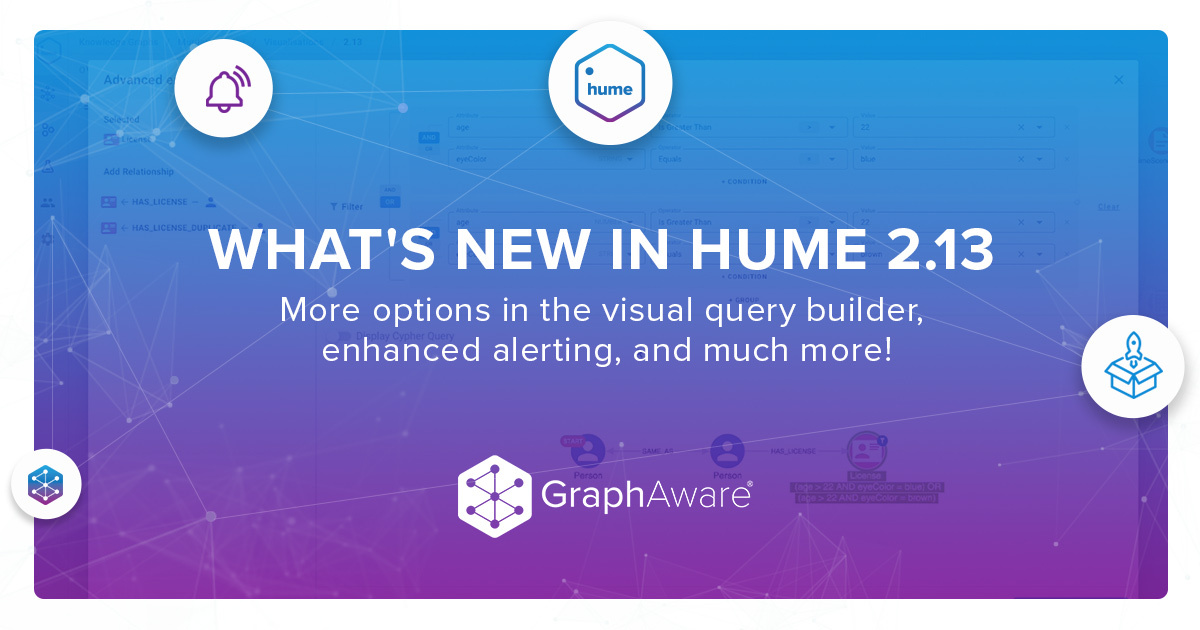 What's new in Hume 2.13: More options in the visual query builder, enhanced alerting, and much more!